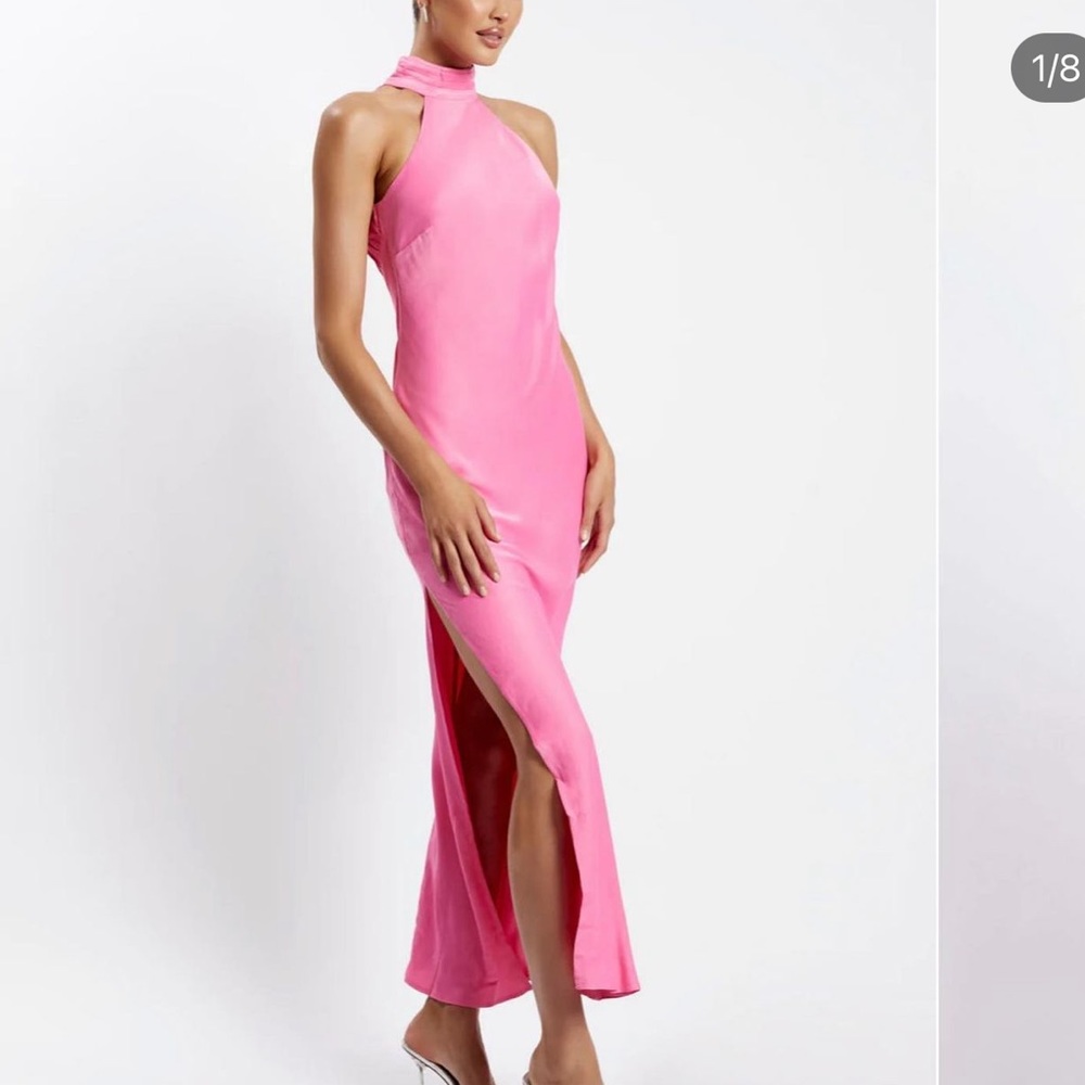 MESHKI NEVER WORN SILK LONG DRESS- SIZE S
